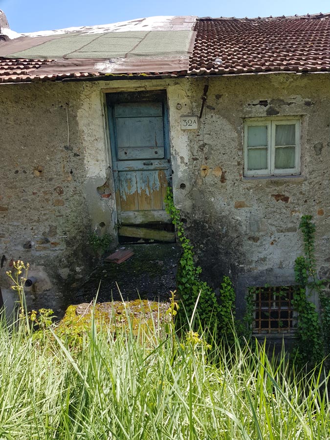Ruined house near the vineyard